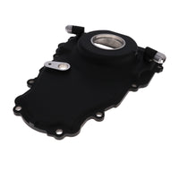 GM LS2/LS3 Black Aluminum One-piece Timing Cover w/ Gasket & Crank Seal & Hardware