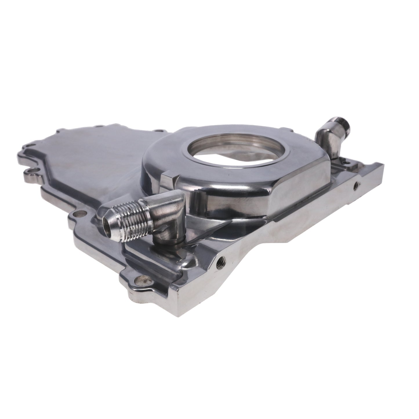GM LS2/LS3 Polished Aluminum One-piece Timing Cover w/ Gasket & Crank Seal & Hardware