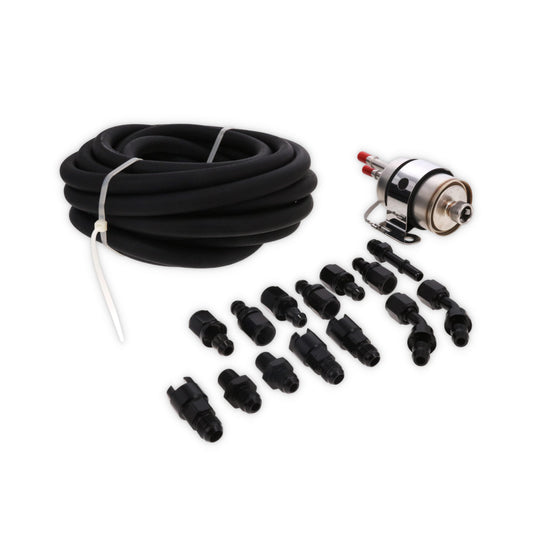 LS Style 58 PSI Fuel Filter Pressure Regulator with -6 AN Fittings and 25' Hose