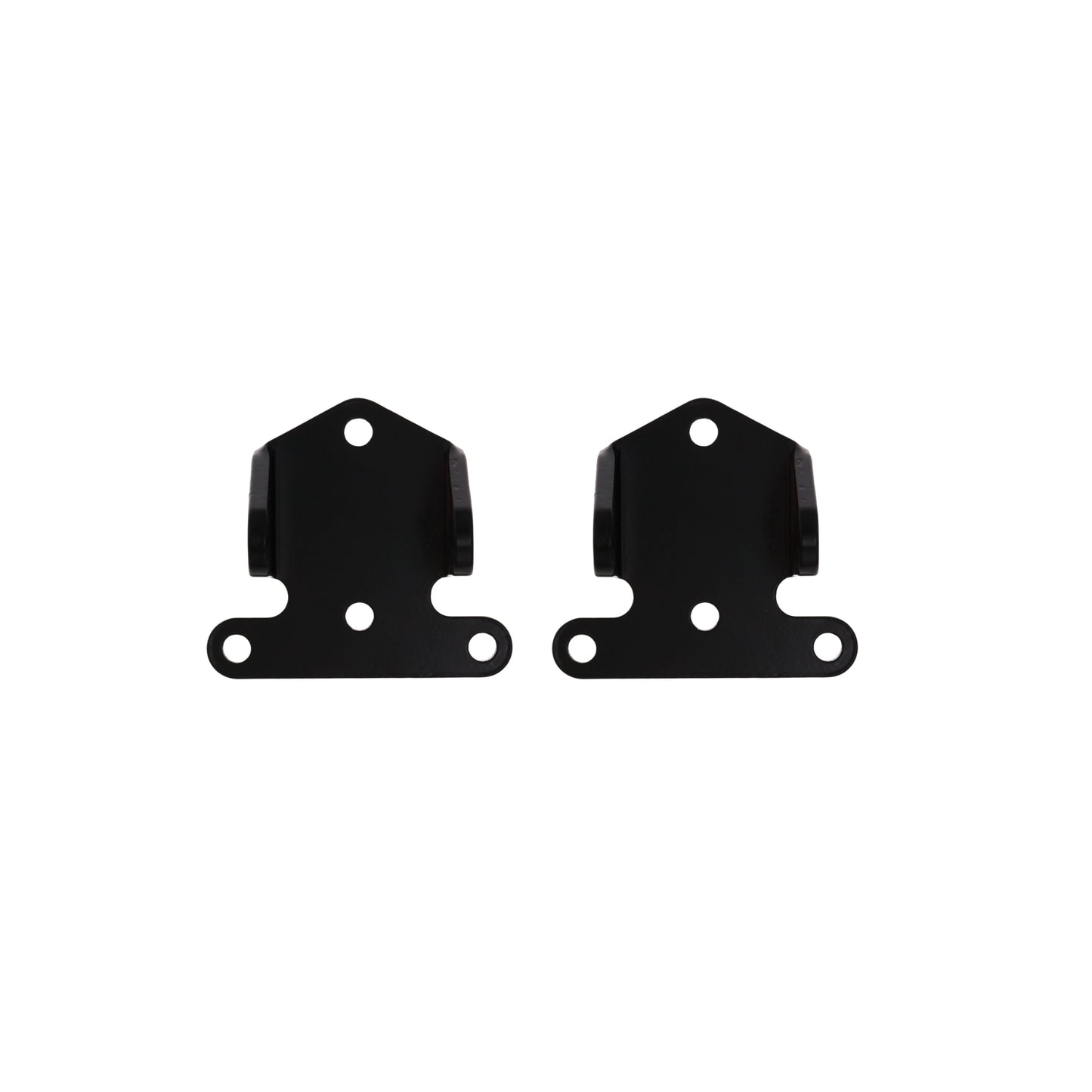 Chevy V8 1/4" Thick Solid Steel Engine Mounts - Black