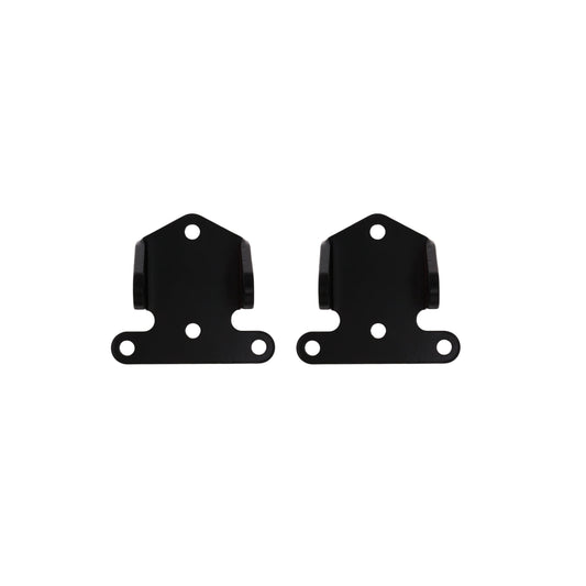 Chevy V8 1/4" Thick Solid Steel Engine Mounts - Black