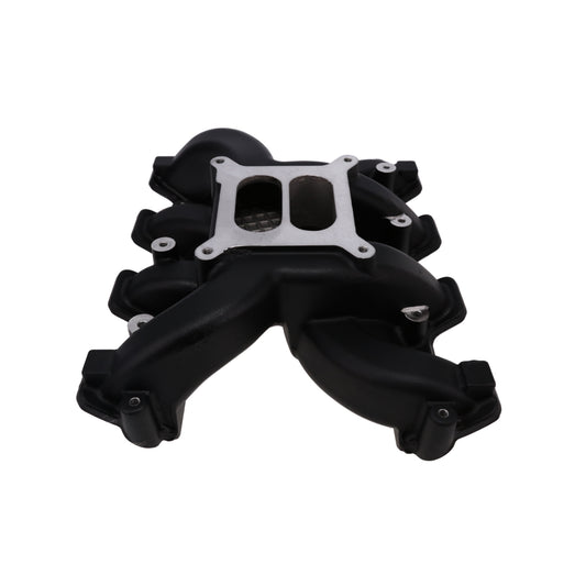 GM LS Rectangle Port Carbureted Dual Plane Aluminum Intake Manifold - Black