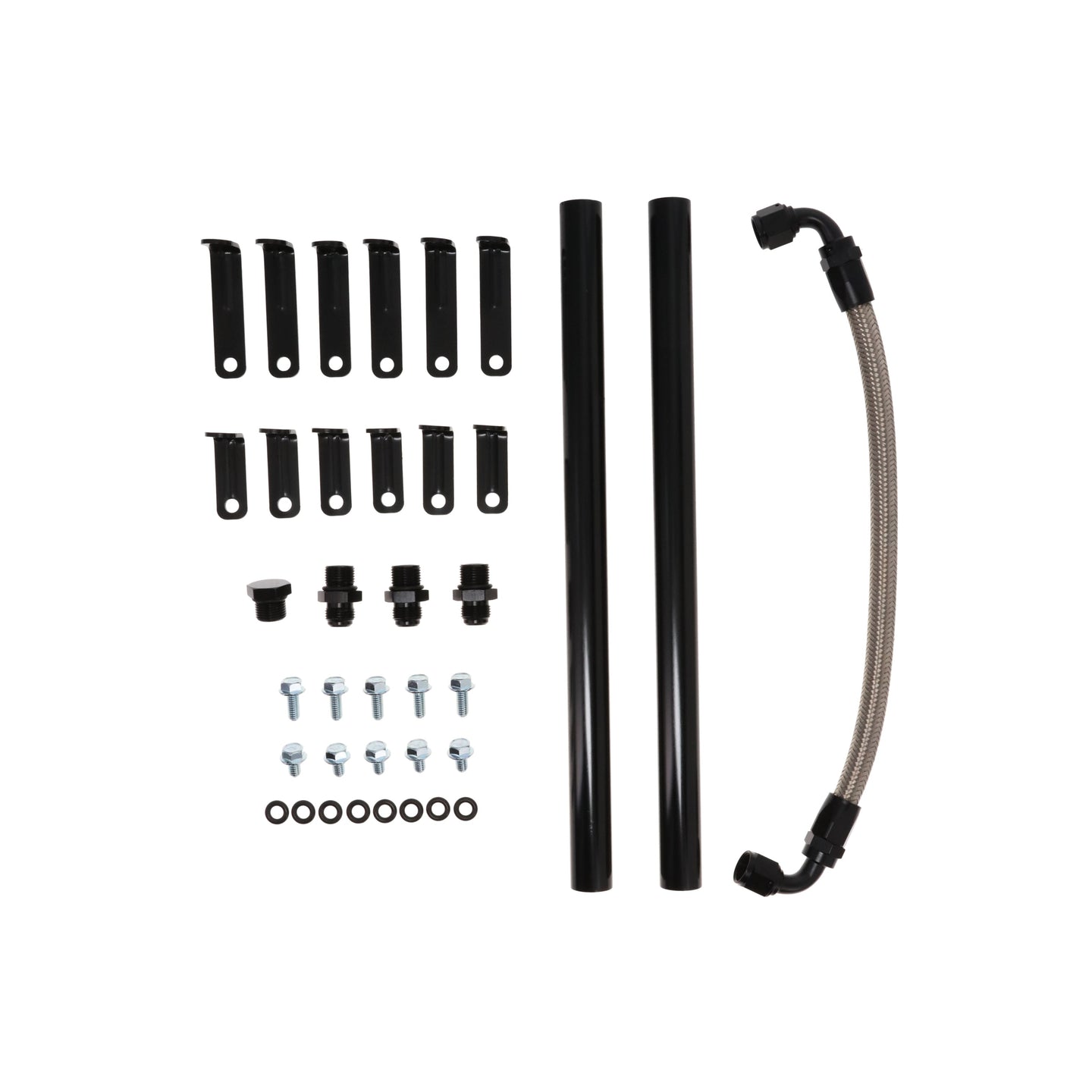 Top Street Performance GM LS Cathedral Port EFI Single Plane Aluminum Intake Manifold - Black - close-up