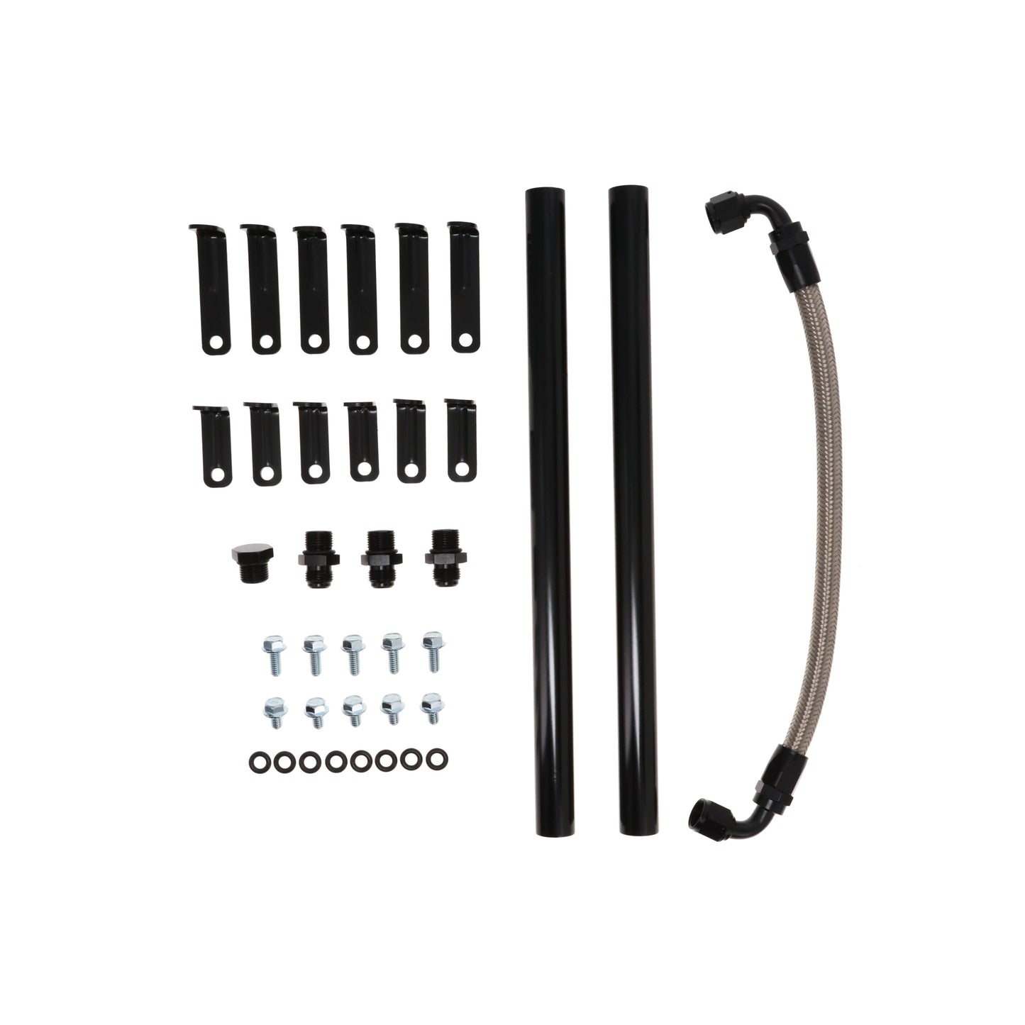 Top Street Performance GM LS Cathedral Port EFI Single Plane Aluminum Intake Manifold - Black - close-up