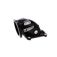GM LS 104mm Cast Aluminum Throttle Body Elbow with 4150 Flange - Black