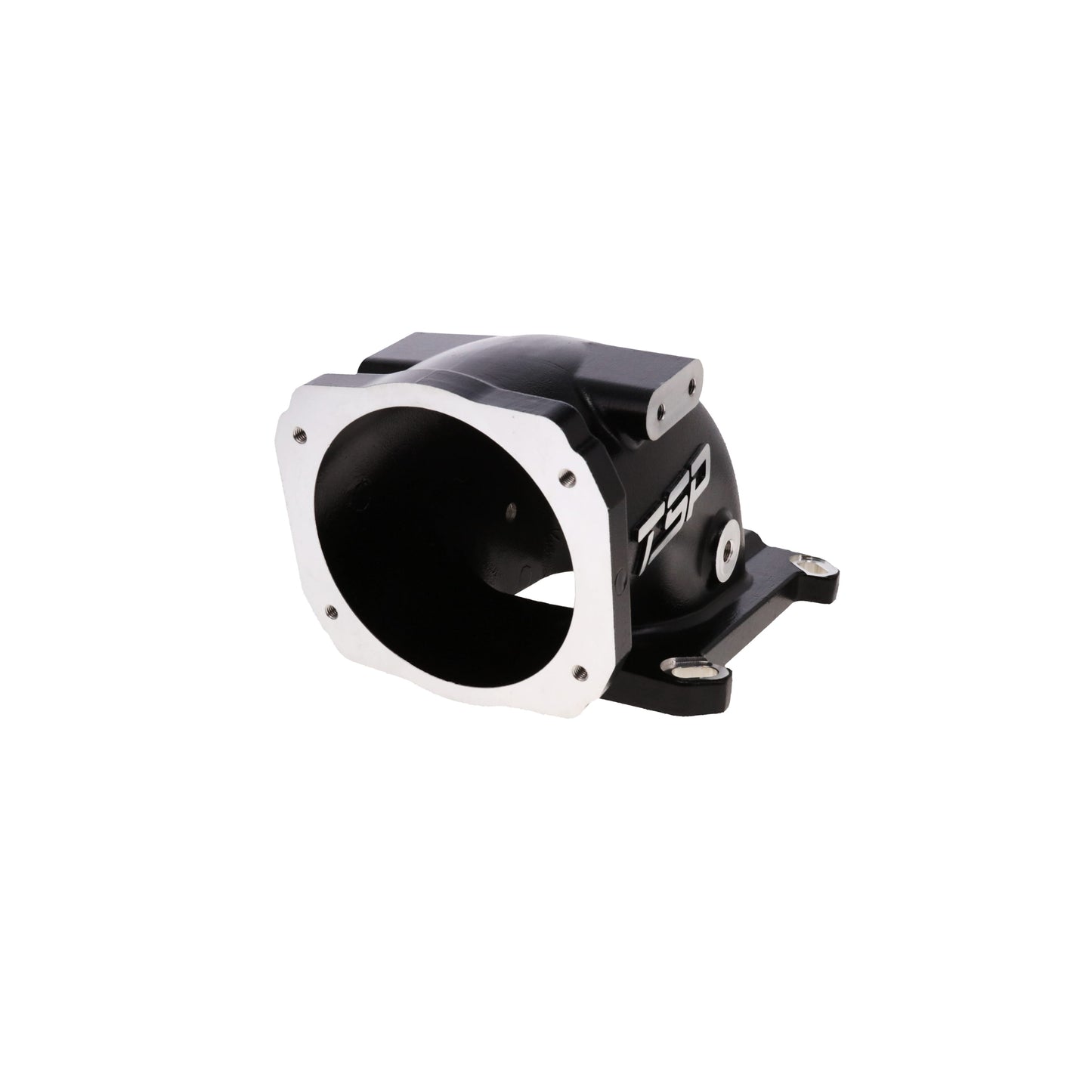 GM LS 104mm Cast Aluminum Throttle Body Elbow with 4150 Flange - Black