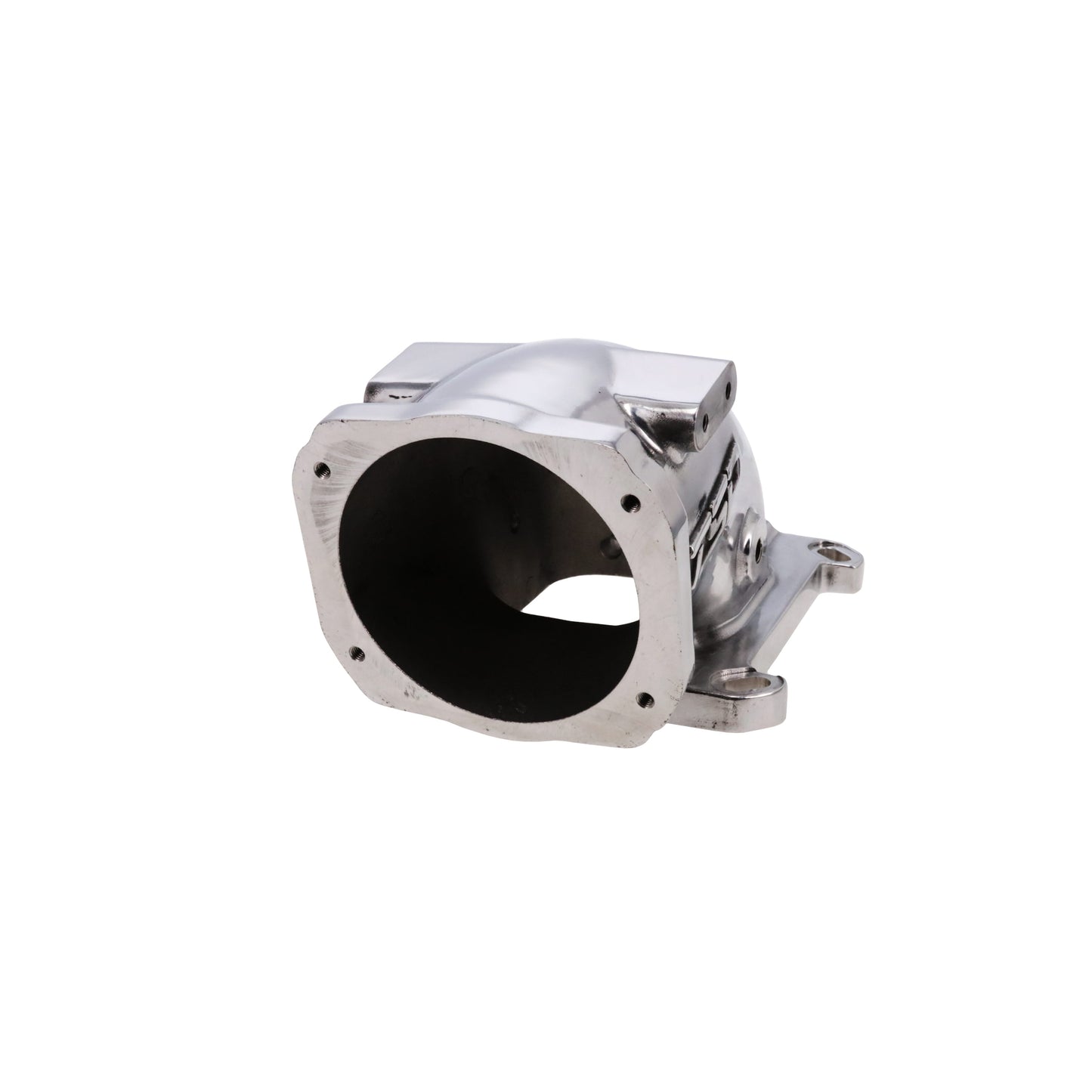 GM LS 104mm Cast Aluminum Throttle Body Elbow with 4150 Flange - Polished
