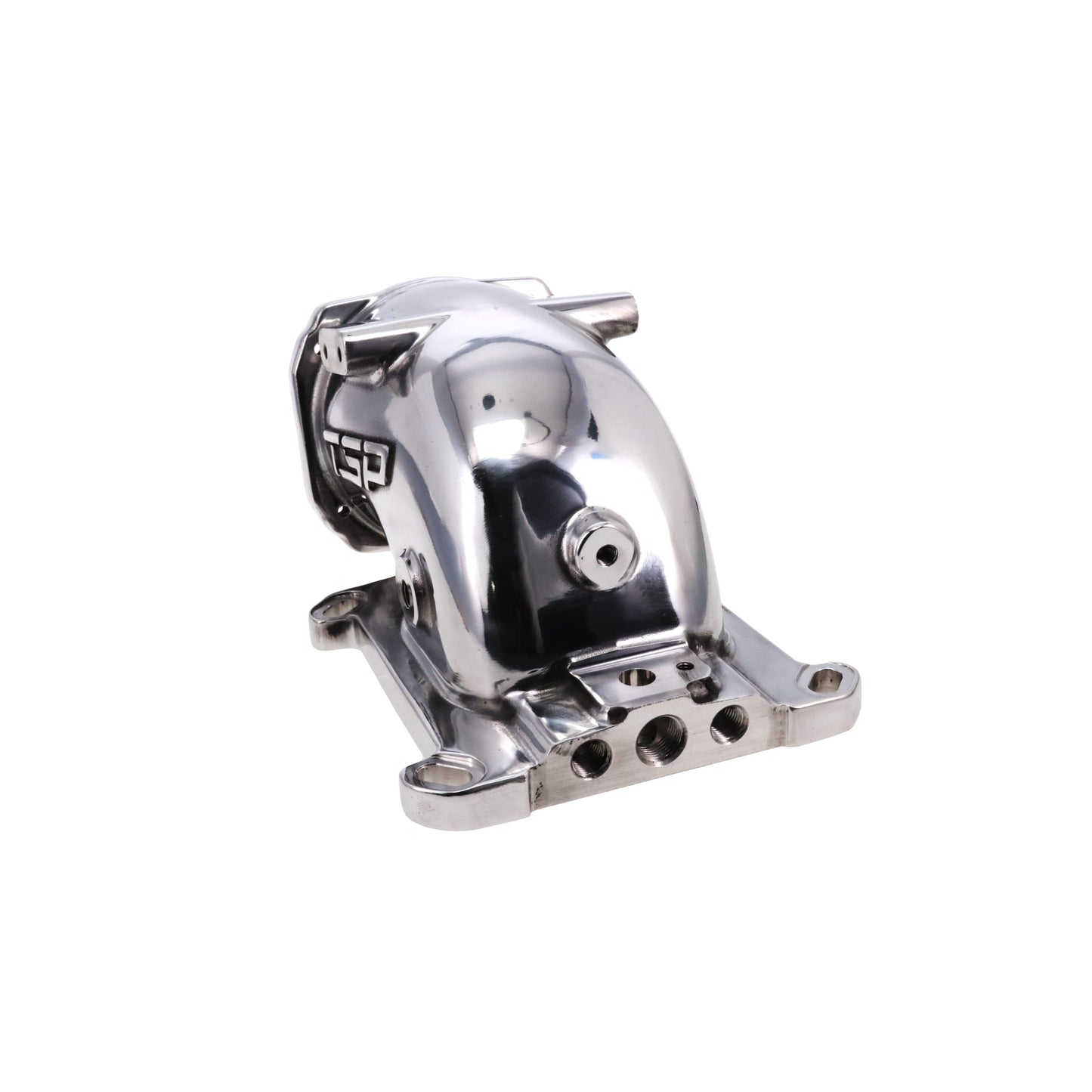 GM LS 104mm Cast Aluminum Throttle Body Elbow with 4150 Flange - Polished