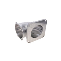 V Series GM LS 105 mm Billet Aluminum Throttle Body Elbow with 4150 Flange - Natural
