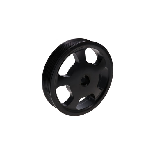 LS Press-on Power Steering Pulley for TSP 81200 Serpentine Front Drive Kit - Black