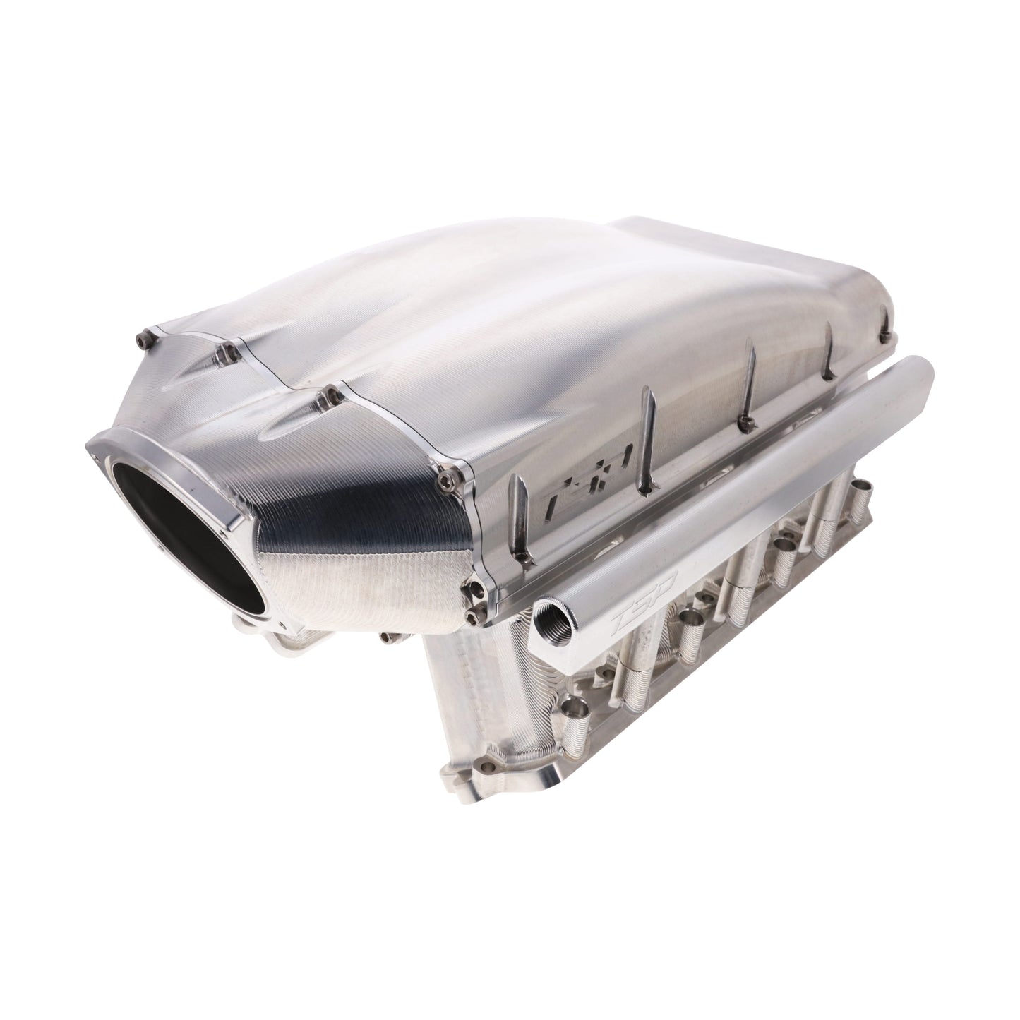 GM LS Cathedral Port V Series Billet Aluminum Mid-Rise Intake Manifold - Natural