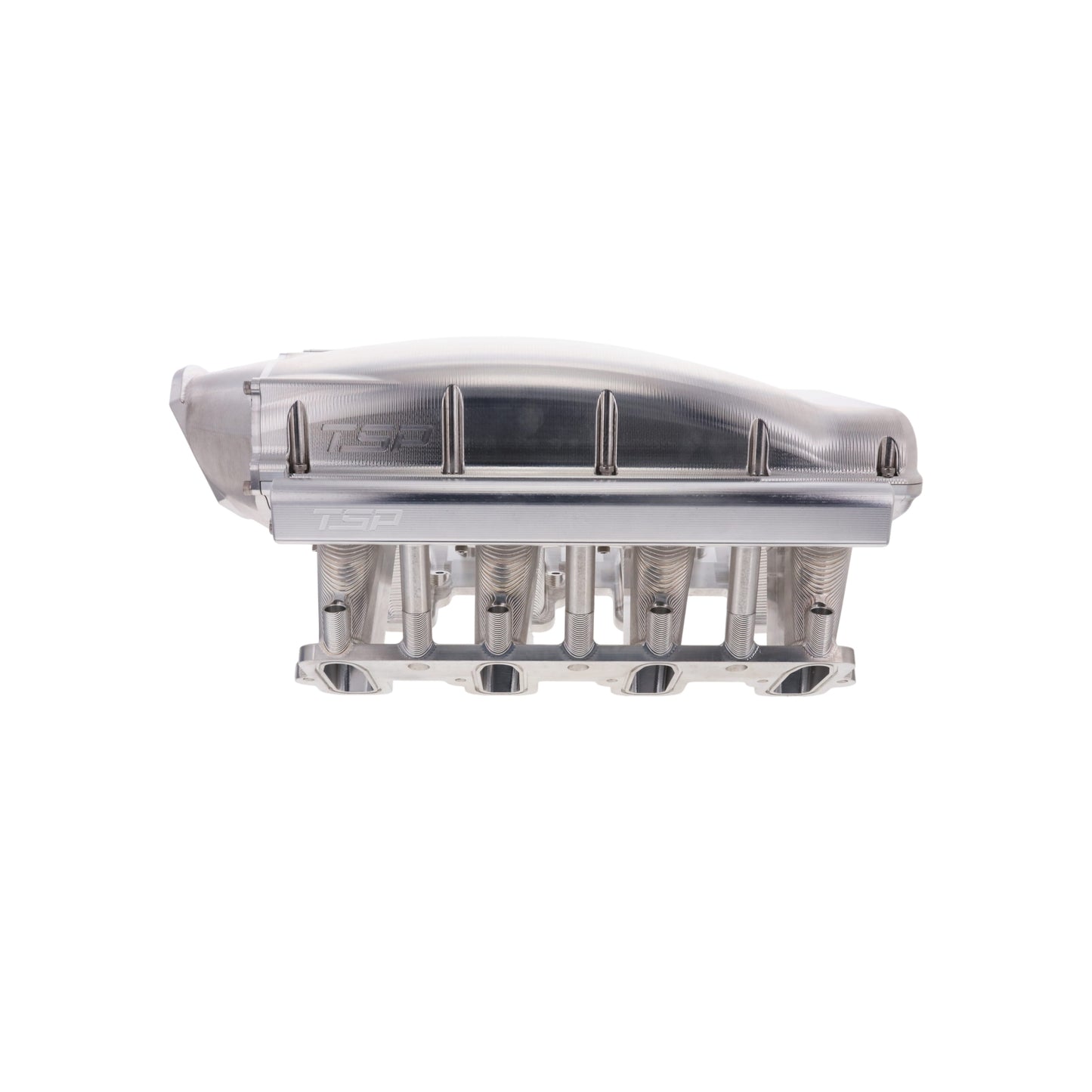 GM LS Cathedral Port V Series Billet Aluminum Mid-Rise Intake Manifold - Natural