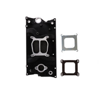 Chevy Small Block Vortec Carbureted Aluminum Dual Plane Intake Manifold - Black