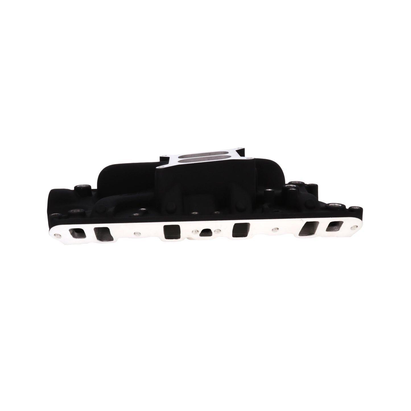 Ford Small Block Carbureted Aluminum Dual Plane Intake Manifold - Black