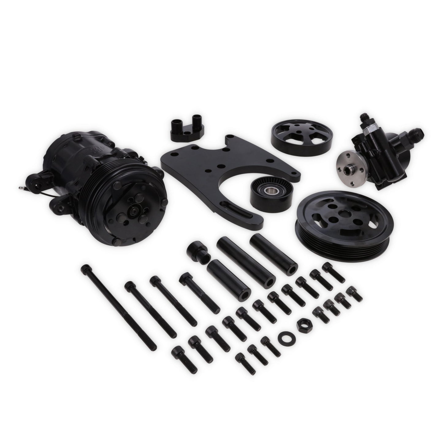 Ford 5.0L Coyote Hydraulic Power Steering Kit - Black