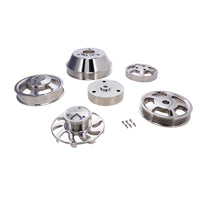 Chevy Small Block Serpentine Front Drive Brackets - Polished