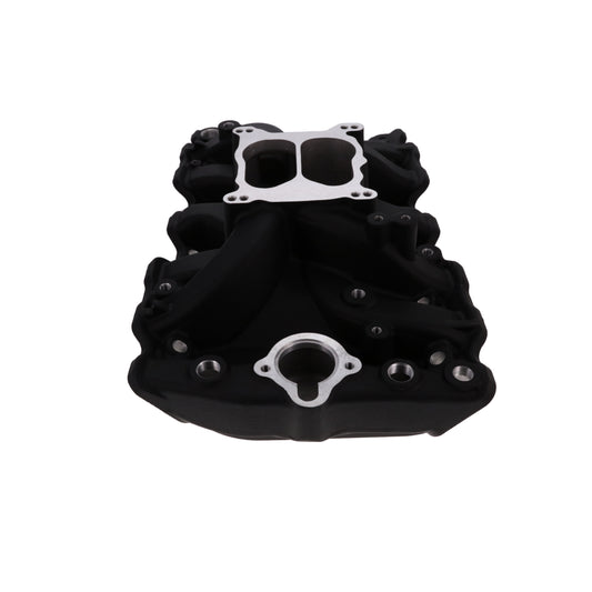Oldsmobile Small Block V8 Dual Plane Aluminum Intake Manifold - Black