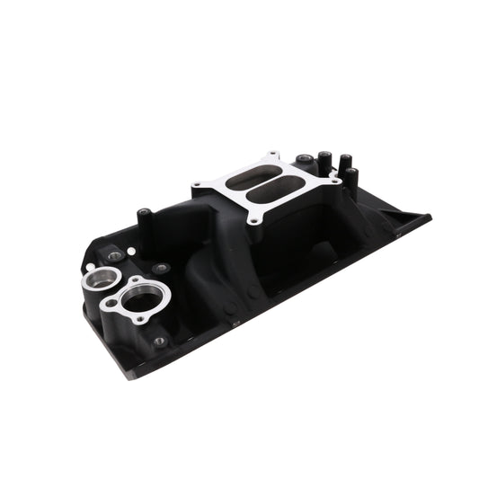 AMC V8 Dual Plane Air Gap Aluminum Intake Manifold - Black