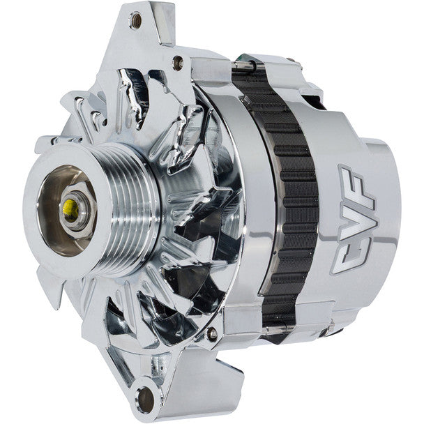 GM CS130 1 Wire Alternator 140 Amp - Chrome Plated