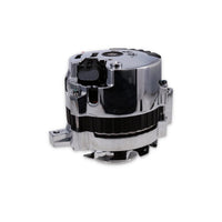GM CS130 Style 160 Amp Alternator with V-Belt Pulley - Chrome