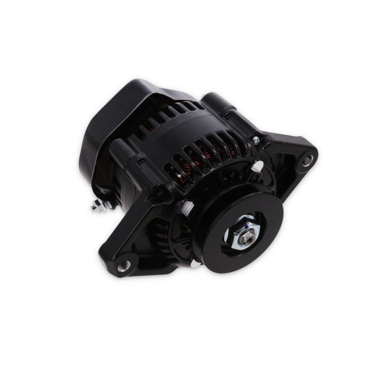 Denso Style 90 Amp Mini Alternator with 3/8" V-Belt Pulley - Black