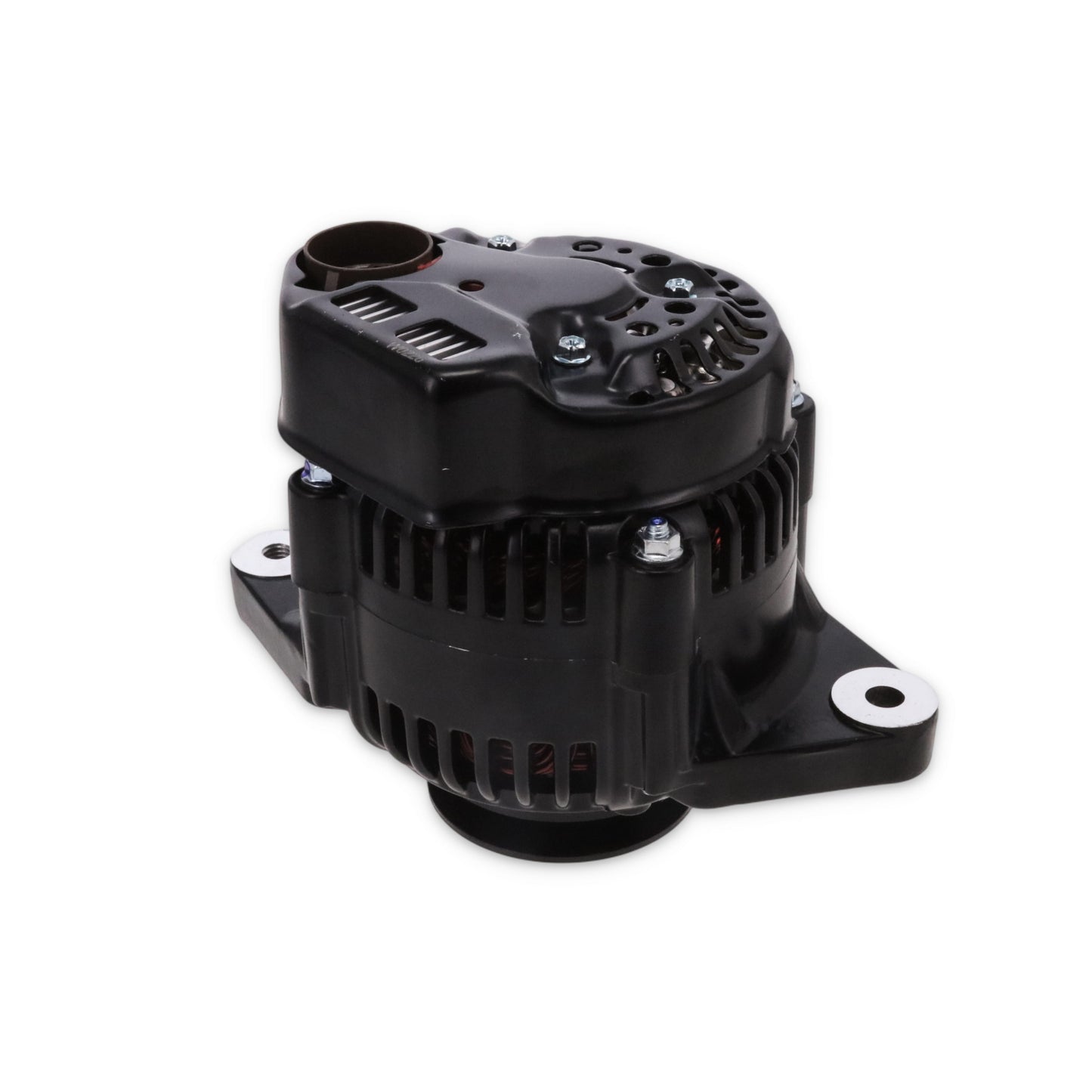 Denso Style 90 Amp Mini Alternator with 3/8" V-Belt Pulley - Black