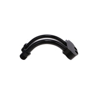 Curved A/C Manifold Fitting for Sanden SD-7 - Black