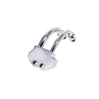 Curved A/C Manifold Fitting for Sanden SD-7 - Chrome
