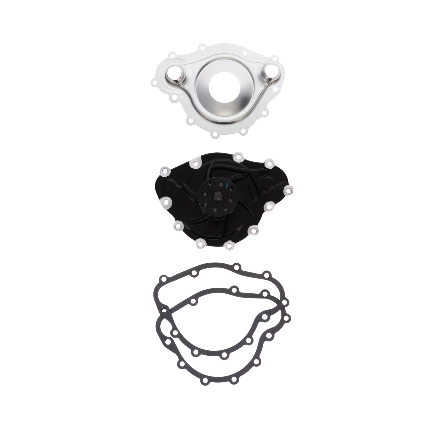 Pontiac V8 High-Flow Mechanical Water Pump - Black
