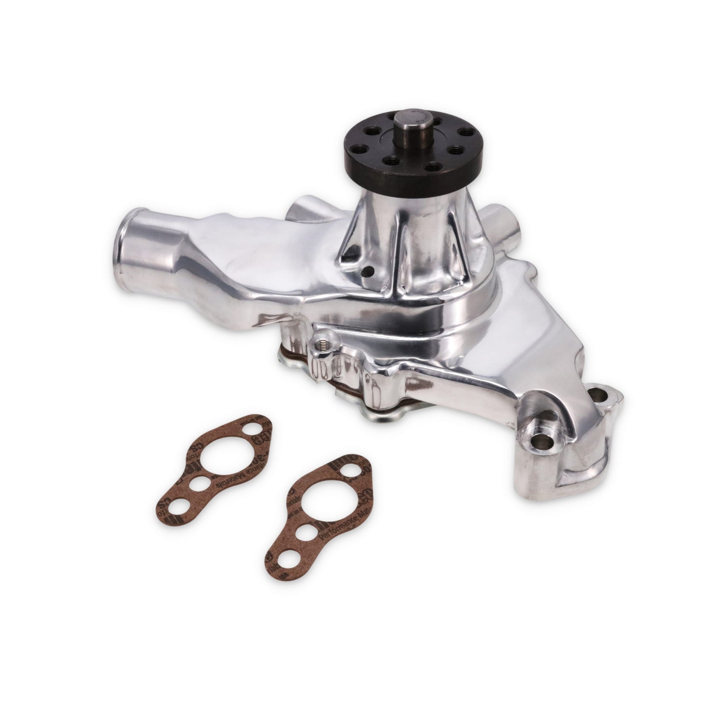 Chevy Small Block Short-Style Circle Track High-Flow Mechanical Water Pump - Polished