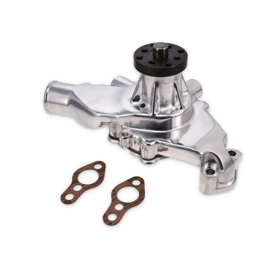 Chevy Small Block Short-Style Circle Track High-Flow Mechanical Water Pump - Polished