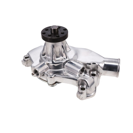 Chevy Small Block Short-Style Circle Track High-Flow Mechanical Water Pump - Polished