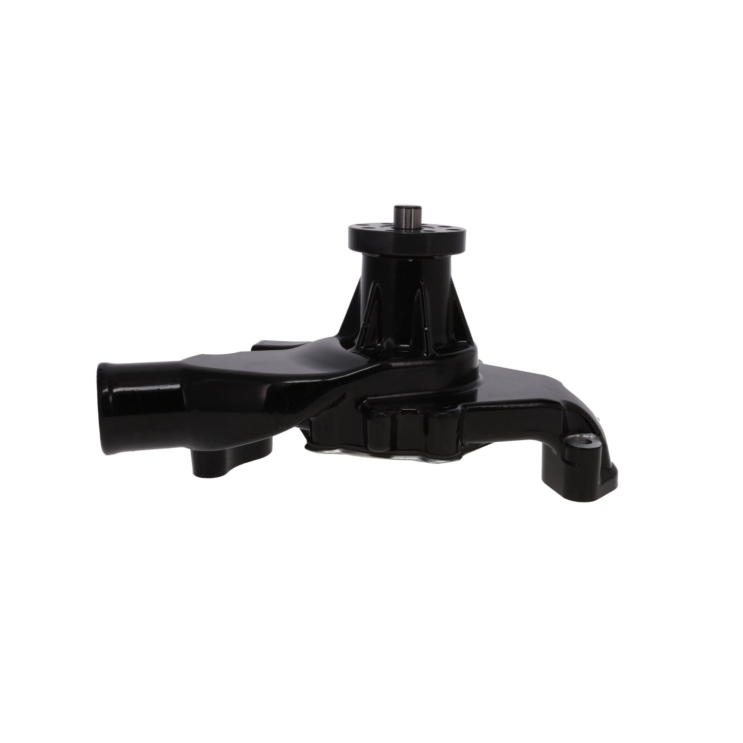 Chevy Small Block Short-Style Reverse Rotation High-Flow Mechanical Water Pump - Black