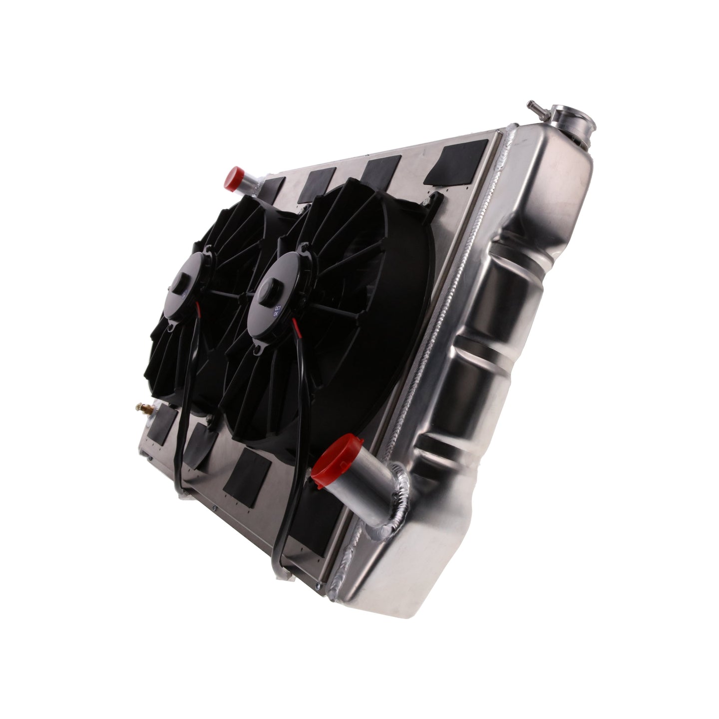 Top Street Performance 29" Universal Chevy Dual Fan Pro Flow Radiator Kit - close-up