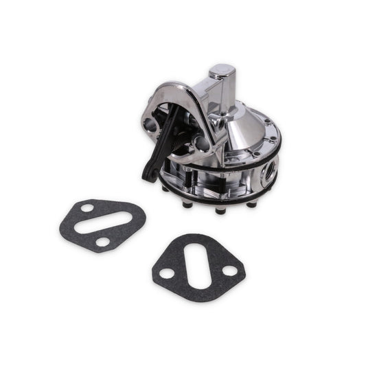 Chevy Small Block 6-Valve 7.5 PSI 110 GPH Mechanical Fuel Pump - Chrome