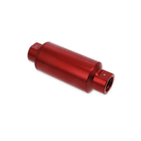 TSP 10 Micron Billet Aluminum Fuel Filter - Red — side view