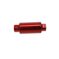 TSP 10 Micron Billet Aluminum Fuel Filter - Red — angle view