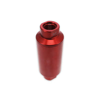 TSP 10 Micron Billet Aluminum Fuel Filter - Red — detail view