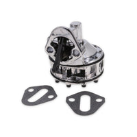 Chevy Small Block V8 (262-400) Six-Valve 130 GPH 12-16 PSI Mechanical Fuel Pump - Chrome