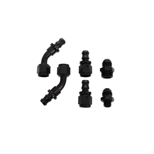 Top Street Performance Fittings for EFI Inline Fuel Pump - close-up - Fuel Hose Fitting