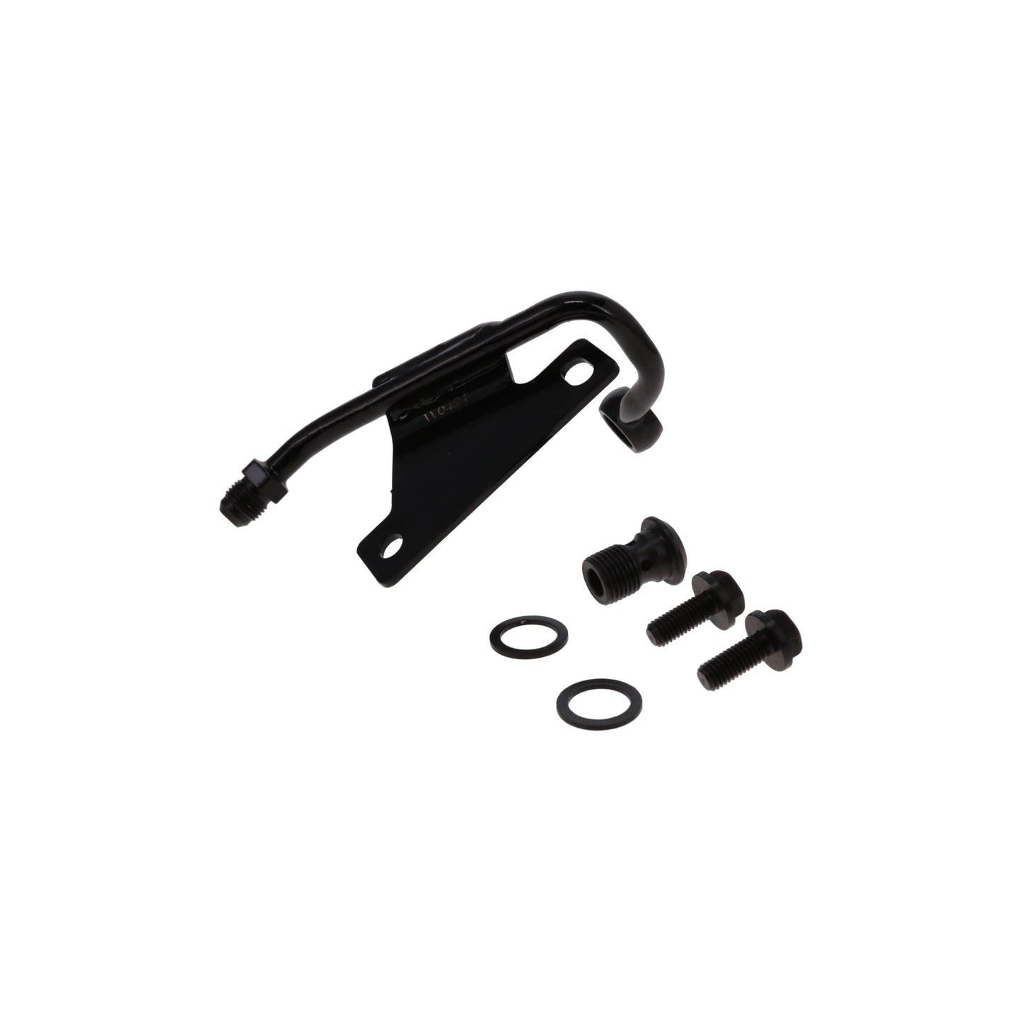 GM Type II Power Steering Pump Low-Mount Hardline - Black