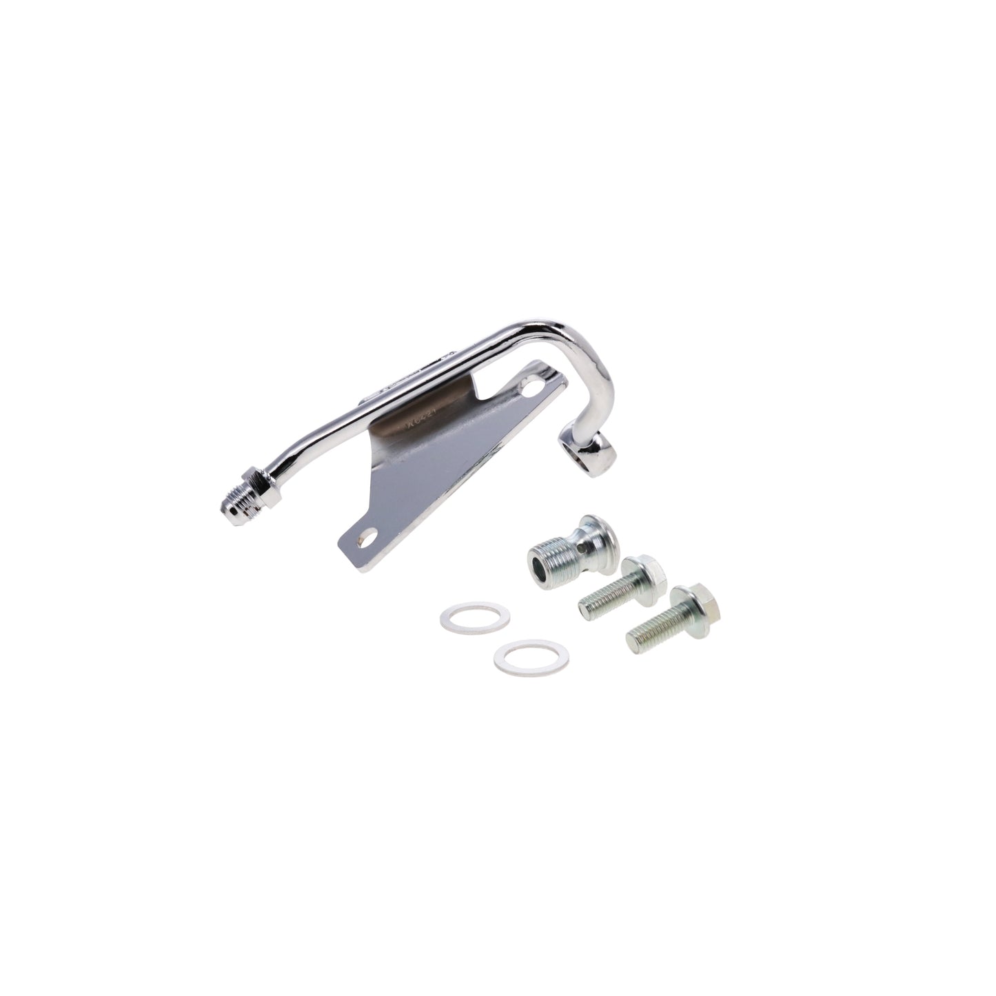 GM Type II Power Steering Pump Low-Mount Hardline - Chrome