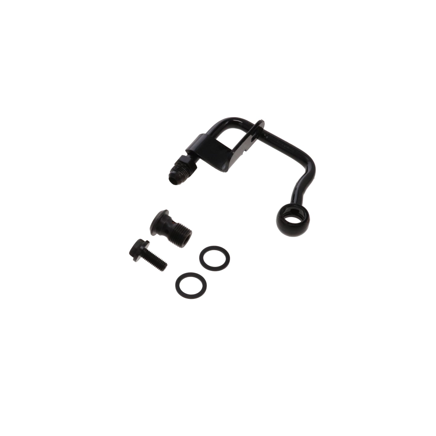 GM Type II Power Steering Pump Mid-Mount Hardline - Black