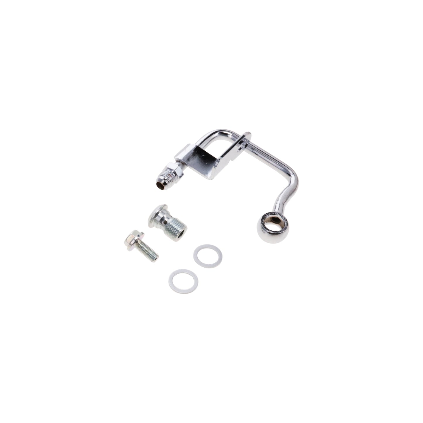 GM Type II Power Steering Pump Mid-Mount Hardline - Chrome