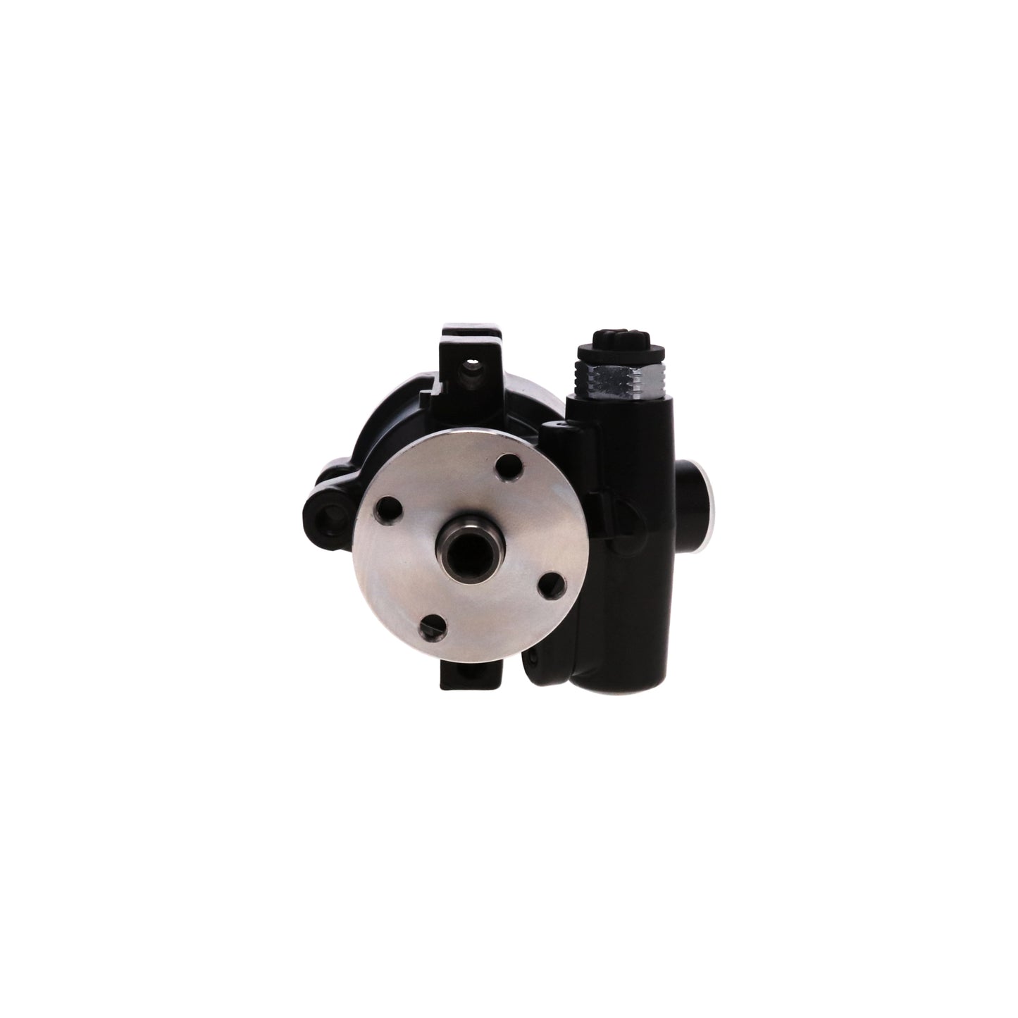 GM Type II Style Power Steering Pump for Integral Reservoir with Pulley Hub - Black