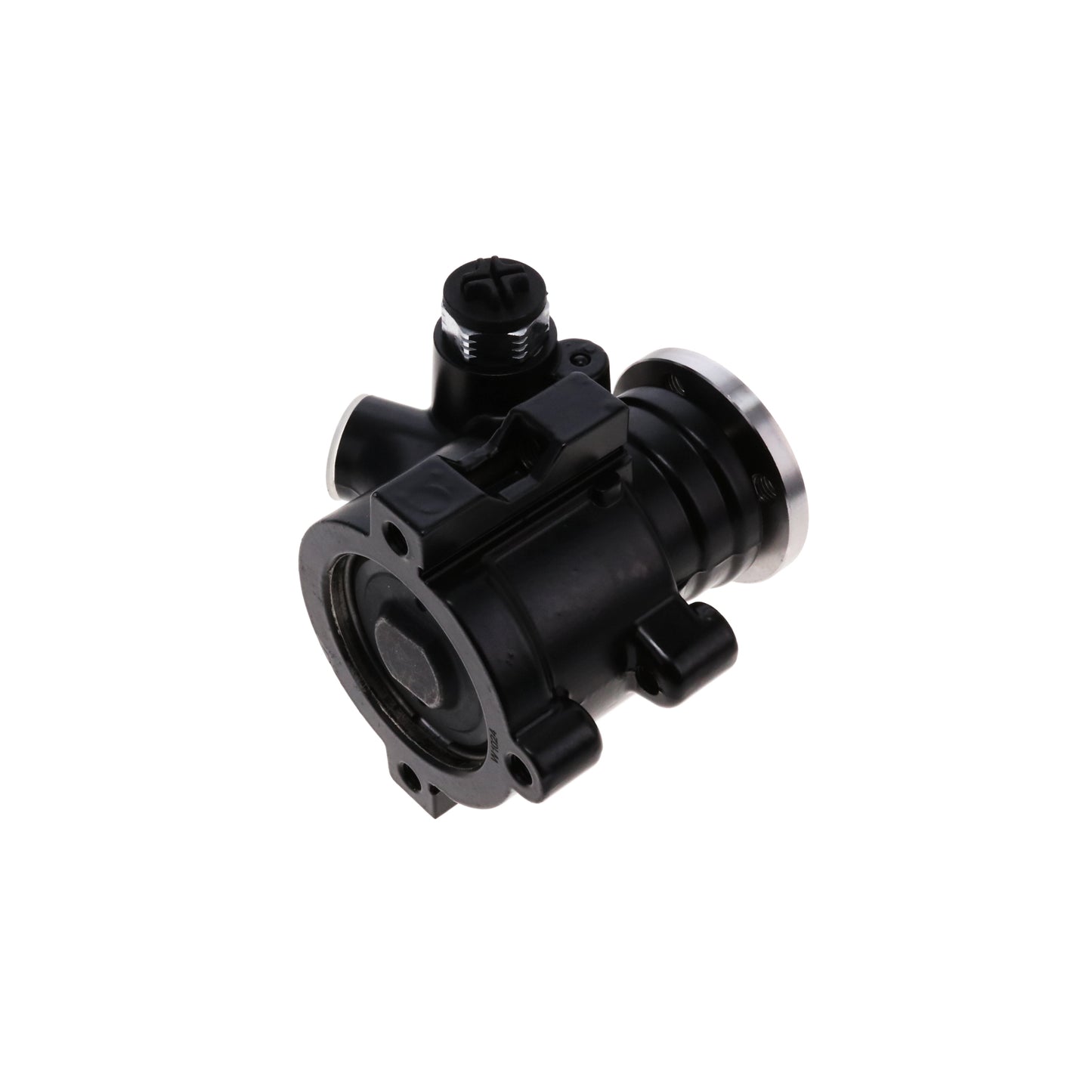GM Type II Style Power Steering Pump for Integral Reservoir with Pulley Hub - Black