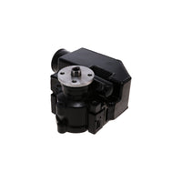 GM Type II Style Power Steering Pump with 18 oz Fabricated Aluminum Reservoir and Pulley Hub - Black