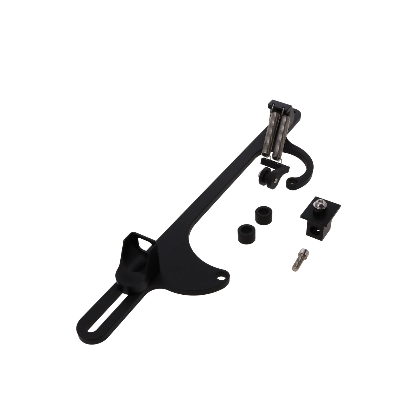 Billet Aluminum Throttle Cable Bracket - Black