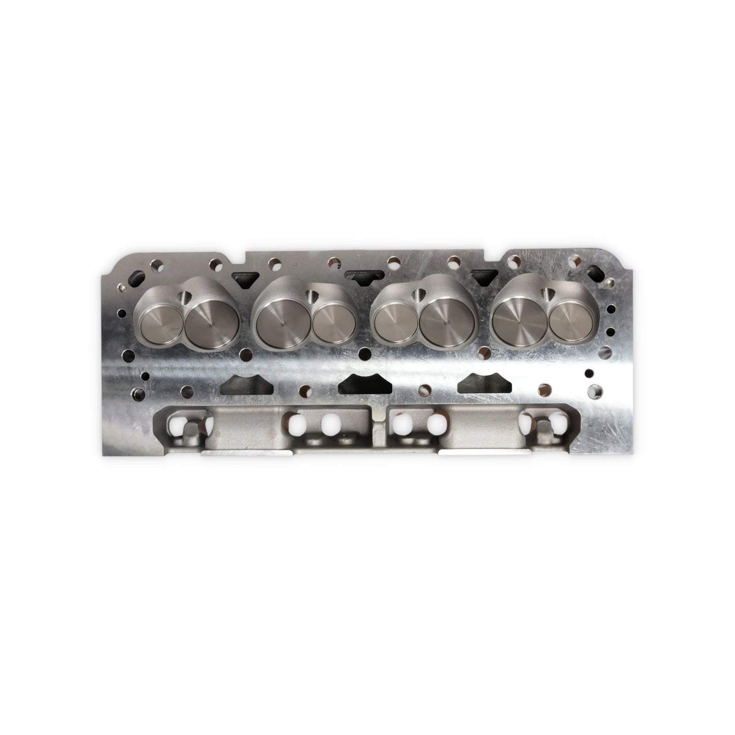 Chevy Small Block Straight Plug Flat Tappet Assembled Aluminum Cylinder Head