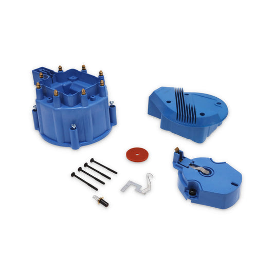 8-Cylinder HEI Super Cap & Rotor Kit - Blue